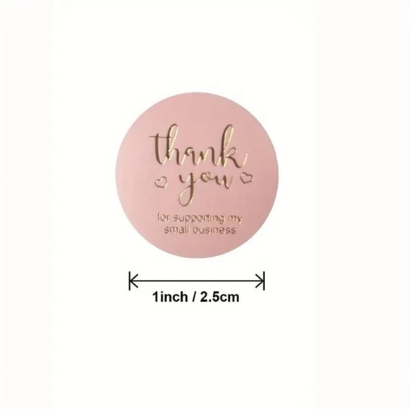 500 'Thank You For Supporting My Small Business' Stickers - Picture 2 of 7